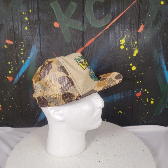 Vintage "I'm Hooked On Fishing"‎ Trucker Hat Mesh Back - Picture 4 of 5